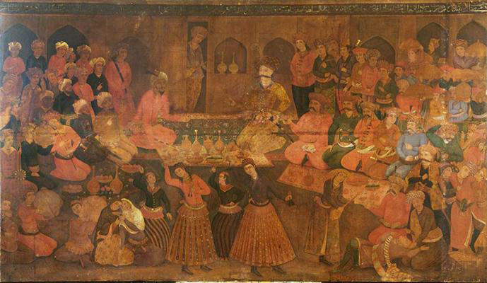 Shah Tahmasp Entertains Abdul Muhammed Khan of the Uzbeks
